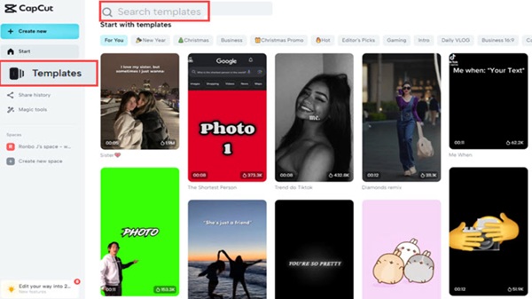 how to use capcut templates free